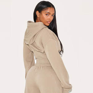 Sweat-shirt à capuche oversize à motif uni, technique brodée, épaules tombantes, style streetwear avec logo personnalisé - Product Image 4