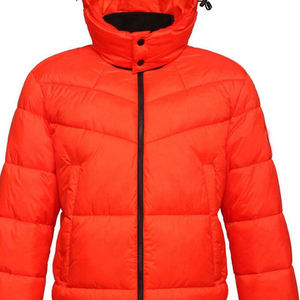 Fully Customized <b>Men's</b> <b>Waterproof</b> Canvas Puffer <b>Jackets</b> Polyester Wadding Filled <b>Winter</b> DDP Shipping - Product Image 1