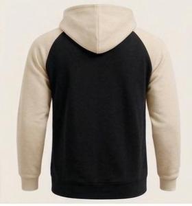 Sudadera con capucha de forro polar para hombre, manga regular, color liso, con bolsillo Kanjia en contraste, venta al por mayor, multicolor, tallas grandes - Product Image 4