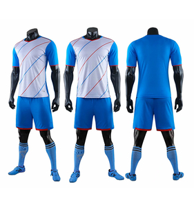 Maillots de football personnalisés, nouveau design, pour hommes, pas chers, séchage rapide, en polyester, ensemble de maillots de foot - Product Image 3