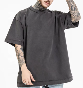 Camiseta Vintage Personalizada con Gráficos para Hombre, Ropa Urbana Oversize, Camisetas con Lavado Ácido para Hombre, Camisetas de Talla Grande para Hombre - Product Image 4