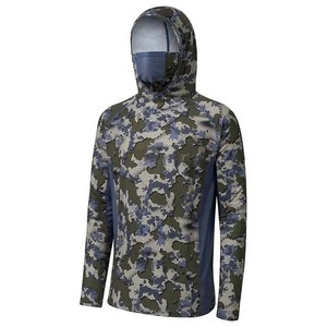 Vêtements de pêche à manches longues en polyester et élasthanne, vêtements d'extérieur, chemises à capuche, impression par sublimation - Product Image 6