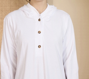 Oferta Especial: Abaya Saudí Tradicional Islámica para Mujer, Moderna y Hermosa, de Poliéster Transpirable, Largo hasta el Tobillo, para Primavera - Product Image 2