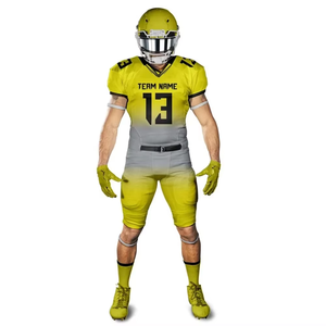 New Arrival Men's American Football Jersey Uniform Custom Colors Design Breathable Quick Dry Sublimated Print Plus Size - Product Image 4