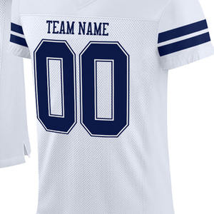 Camiseta de Rugby Personalizada con Nombre y Número del Equipo, Cuello en V, Blanca, para Hombre, Deportiva, Holgada, de Secado Rápido, Uniformes de Equipo - Product Image 1