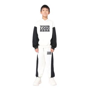 Conjunto de Sudadera con Capucha y Pantalones Deportivos de 2 Piezas, Estilo Vintage Lavado al Ácido, Sudadera Holgada, Pantalones Deportivos Anchos, Conjunto Deportivo para Niños - Product Image 2