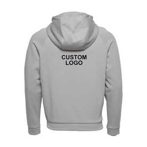 Sweat-shirt à capuche personnalisé pour homme, coupe classique, couleur unie, polyester, tissu molletonné français, vêtement décontracté d'automne avec poche, respirant - Product Image 6