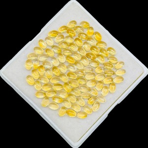 Citrine naturelle ovale taille cabochon 6mm 4mm, pierres précieuses en vrac de citrine dorée, prix de gros, lot en vrac pour la fabrication de bijoux - Product Image 6