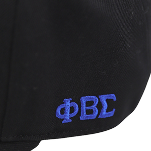 Casquette de baseball noire brodée Phi Beta Sigma avec lettres grecques 1914, ajustable, pour la fraternité, coupe classique - Product Image 5