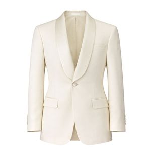 Chaqueta de gala con solapa tipo shawl, estilo griego formal, con corte a medida, tela premium y estilo clásico elegante para eventos especiales - Product Image 4