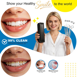 Professional Dental Pick <b>Teeth</b> Cleaning Hygiene Kit | Stainless Steel Plaque Remover & <b>Tooth</b> Tartar <b>Scraper</b> Set with Cas - Product Image 4