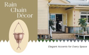 Chaîne de pluie - Couleur cuivre, revêtement en poudre, suspendue, 8,5 pieds, faite à la main, installation facile pour la décoration de jardin, résistante à la rouille, adaptateur de gouttière, crochet en V - Product Image 5