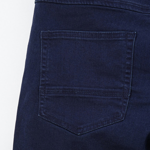 Custom Wholesale Men's Vintage Streetwear Jeans Curved Seam <b>Paneled</b> Washed Denim Oversized Color Fade Proof Eco Friendly - Product Image 6