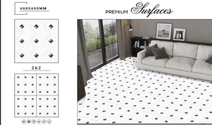 Baldosas de Porcelana con Aspecto de Mármol Brillante de 600x600 mm, Acabado Pulido, para Sala de Estar Moderna o Apartamento - Product Image 1