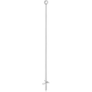 Ancora da sabbia in acciaio inossidabile da 36 pollici con manico rimovibile e corda elastica per barriere di sabbia da spiaggia - Product Image 6