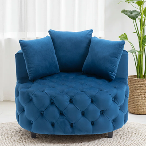 SOFA <b>CHAIR</b> Modern One Seat from Vietnam Single <b>Chair</b> Linen Fabric Tufted Back Flared Arms Living Room, Bedroom MD05 - Product Image 4