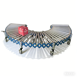 Sistema de Transporte de Clasificación Logística, Transportador de Rodillos Flexible de Empuje Manual por Gravedad, Automatización de Plantas de Fabricación, 1 Año de Garantía, Nuevo, SUS304 - Product Image 1