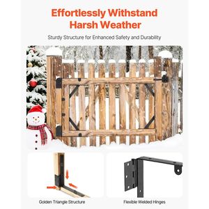 2 Set Kit Ferramenta Anti-Cedimento per Telaio Cancello, Staffa Angolare, Chiusura a Scatto e Viti per Casette e Magazzini - Product Image 3