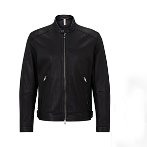 Hot Premium Quality Men's Leather <b>Jacket</b> 100% Original Cow Hide Breathable <b>Waterproof</b> Knitted Fabric Stylish Men's <b>Jackets</b> - Product Image 1