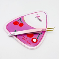 Nouvelle plaque élégante en acrylique pour extensions de cils, motif cœur et papillon, option logo personnalisé pour artistes en cils, vente en gros
