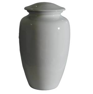 Handcrafted Dark Aubergine Adult Cremation Urn Metal <b>Memorial</b> Vessel for Human Ashes Gloss Enamel Finish Decorative Funeral <b>Vase</b> - Product Image 2