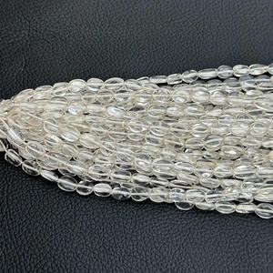 Collier de perles ovales lisses de quartz de cristal naturel de 6mm 8mm 10mm au prix d'usine en gros des fournisseurs de fabricant - Product Image 4