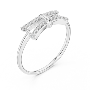 Conjunto de Diamantes Cultivados en Laboratorio de Moda, Oro Blanco de 18 Quilates con Baño de Rodio, para Compromiso, Boda, Fiesta, Regalo de San Valentín, Uso Diario, para Mujer - Product Image 1