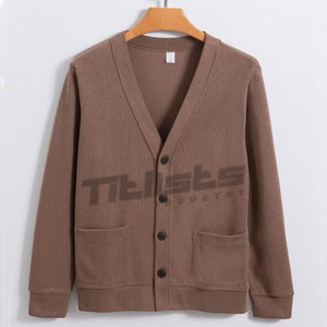 Soft Cotton Blend Men Cardigans With Relaxed Fit For Stylish Daily Casual <b>Wardrobe</b> Men Cardigans - Product Image 5