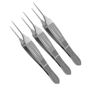 Pinzas de Microcirugía Oftálmica Rectas, Juego de Instrumentos Oftálmicos de Acero Inoxidable Reutilizables, Herramientas Quirúrgicas de Alta Calidad con Certificación CE - Product Image 1