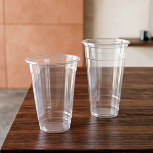 QUANG QUAN Disposable 16/22/24oz Single Wall Round Clear PP <b>Cups</b> with 95mm Lids for Coffee Tea & Cold Beverages - Product Image 3