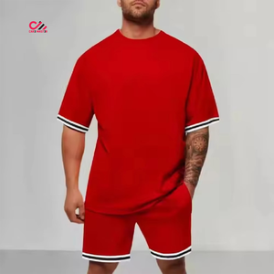 High Demand Shirt Shorts Set <b>Hip</b> Hop Unisex Oversized Design Vintage Best Quality t Shirt and Shorts Set <b>for</b> Men - Product Image 5