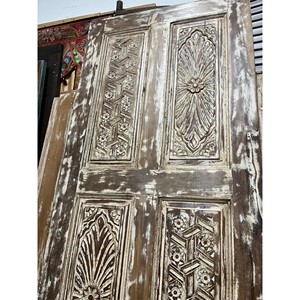 Acacia Wood <b>Rustic</b> Barn <b>Door</b> Whitewash Distressed Wholesale | Aqdus Saleem - Product Image 5