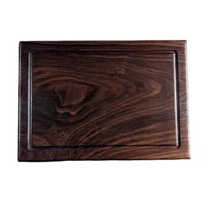 Solid Walnut Wooden Butcher Block <b>Countertop</b> Cutting Board 3 Cracker Groove Dark Wood for Kitchen Chopping Board on Sale - Product Image 1