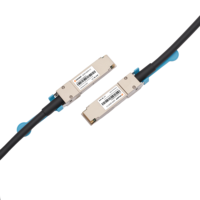 Kabel Serat Optik Twinax Tembaga Pasif QSFP56 ke QSFP56 212.5Gbps