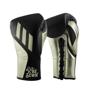Guantes de Boxeo Metálicos Dorados con Cordones y Logotipo Personalizado OEM - Equipo de Combate Profesional, Logotipo Personalizado y Fabricación al por Mayor - Product Image 1