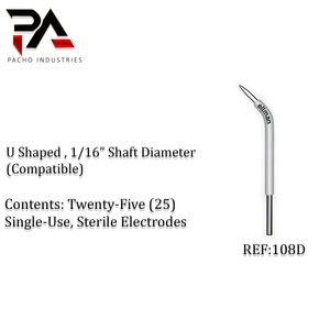 Électrode chirurgicale RF jetable Ellman Surgitron compatible 108D en forme de U, 1 pièce, à usage unique, pièce à main FFPF EMC CE - Product Image 5