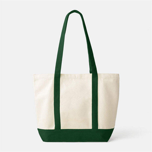 Sac fourre-tout en toile robuste avec poche pour bouteille d'eau, forme structurée, sac d'épicerie réutilisable, fabriqué au Vietnam, TUYET DUNG, classique, personnalisé - Product Image 2