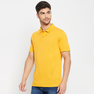 Polo Amarillo de Verano para Hombre de la Mejor Calidad, Secado Rápido, 100% Informal, Tejido de Punto Sólido, Talla Grande, Manga Corta - Product Image 2