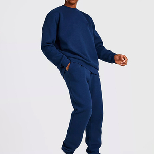 Custom <b>Men's</b> Crew Neck <b>Sweat</b> <b>Suits</b> Casual Plain Cotton Tracksuits Sets Jogging Warm Soft Plus Size Tracksuits <b>for</b> <b>Men's</b> - Product Image 2