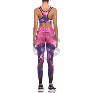 Ensemble de yoga 2 pièces pour femme, taille haute, qualité supérieure, design tendance, personnalisable, écologique, respirant, avec logo frontal, vente en gros - Product Image 2