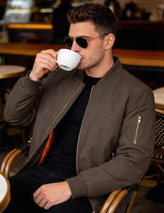 Veste bomber légère ALYKA APPARELS pour homme et femme, pliable, polyester/coton, coupe-vent, design personnalisé sur le devant - Product Image 2