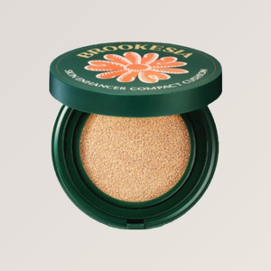 Base de maquillaje en cojín coreana Brukesia Skin Enhancer Matte Cushion No 1 Pale Peach, base de maquillaje en cojín, base de maquillaje con efecto aerógrafo - Product Image 1