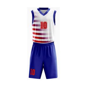 Conjunto de Uniforme de Baloncesto Sublimado Personalizado para Hombres y Jóvenes, Camisetas y Pantalones Cortos de Entrenamiento de Equipo de Tela de Malla Transpirable, Alta Calidad - Product Image 6