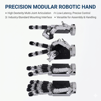Mains de Manipulateur Robotique SZKOMO à Engrenage Harmonique, Montage Horizontal, 20 DDL, 12 Articulations, 5 Doigts, Rapport 50:1 pour la Robotique
