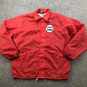 เสื้อแจ็คเก็ตโค้ทสไตล์วาร์ซิตี้ทีมอเมริกันฟุตบอลชาย ไซส์ใหญ่พิเศษ สีแดง แบบติดกระดุมหน้า สไตล์ยุค 90s - Product Image 5