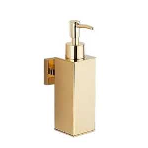 Wall Mounted Gold Soap <b>Dispenser</b> Stainless Steel Square Liquid Soap Holder Luxury Bathroom Hotel Hand Wash <b>Pump</b> <b>Bottle</b> 300ml - Product Image 1