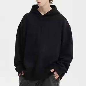 Sweat-shirts à capuche personnalisés avec logo, doublés polaire, pour hommes – Hoodies amples décontractés, chauds et unis, pulls basiques - Product Image 4