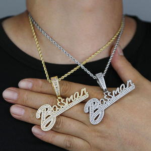 Super Bling Hip Hop Unisex 925 Sterling <b>Silver</b> Micro Paved VVS Moissanite Iced Drip Mask Charm <b>Initial</b> Letter <b>Pendant</b> - Product Image 5