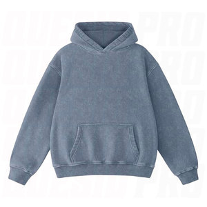 Sweat-shirt à capuche oversize pour homme, style streetwear, vintage, délavé à l'acide, pour sublimation, broderie et impression DTF - Product Image 1