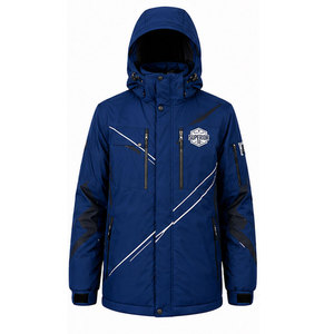 Fashionable Men's Parka <b>Jacket</b> Designed with <b>Waterproof</b> Shell, <b>Warm</b> Sherpa Lining, Windproof Cuffs and Custom Branding Options - Product Image 1